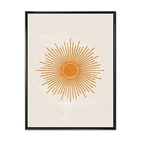 Orange Sun Print II  Wall Art