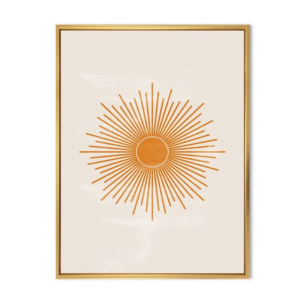 Orange Sun Print II  Wall Art