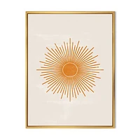 Orange Sun Print II  Wall Art