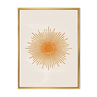 Orange Sun Print II  Wall Art