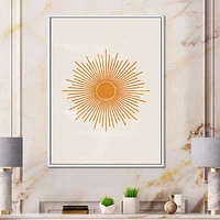 Orange Sun Print II  Wall Art