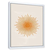 Orange Sun Print II  Wall Art