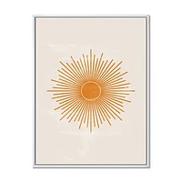 Orange Sun Print II  Wall Art