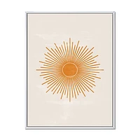 Toile « Orange Sun Print II »