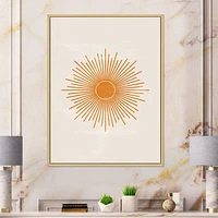 Toile « Orange Sun Print II »