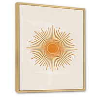 Orange Sun Print II  Wall Art