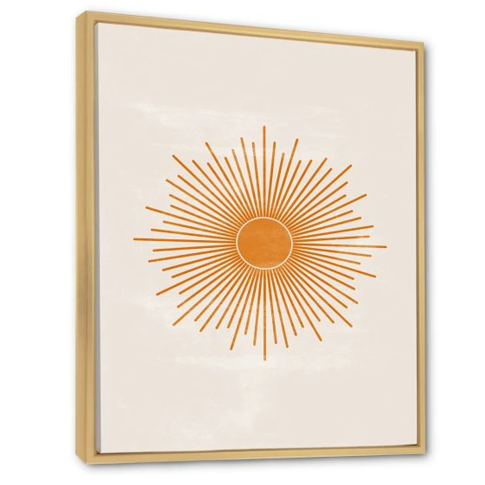 Orange Sun Print II  Wall Art