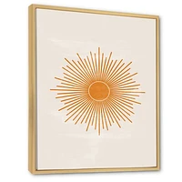 Orange Sun Print II  Wall Art