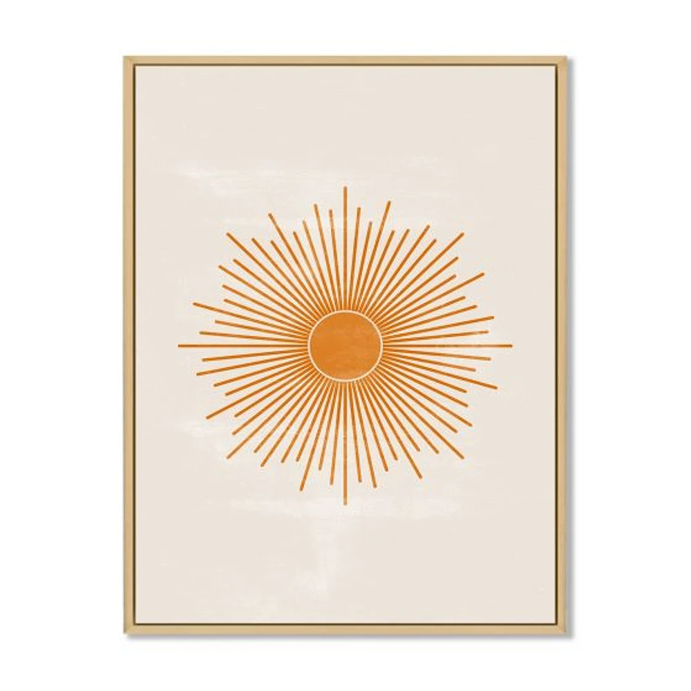 Orange Sun Print II  Wall Art