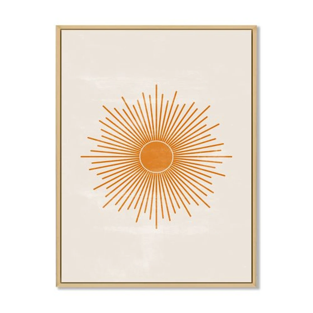 Toile « Orange Sun Print II »