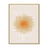 Toile « Orange Sun Print II »