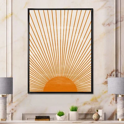 Orange Sun Print III  Wall Art