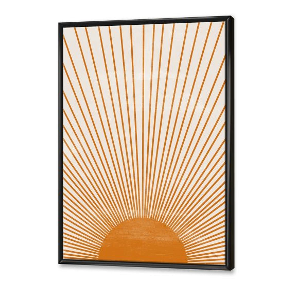 Toile « Orange Sun Print III »