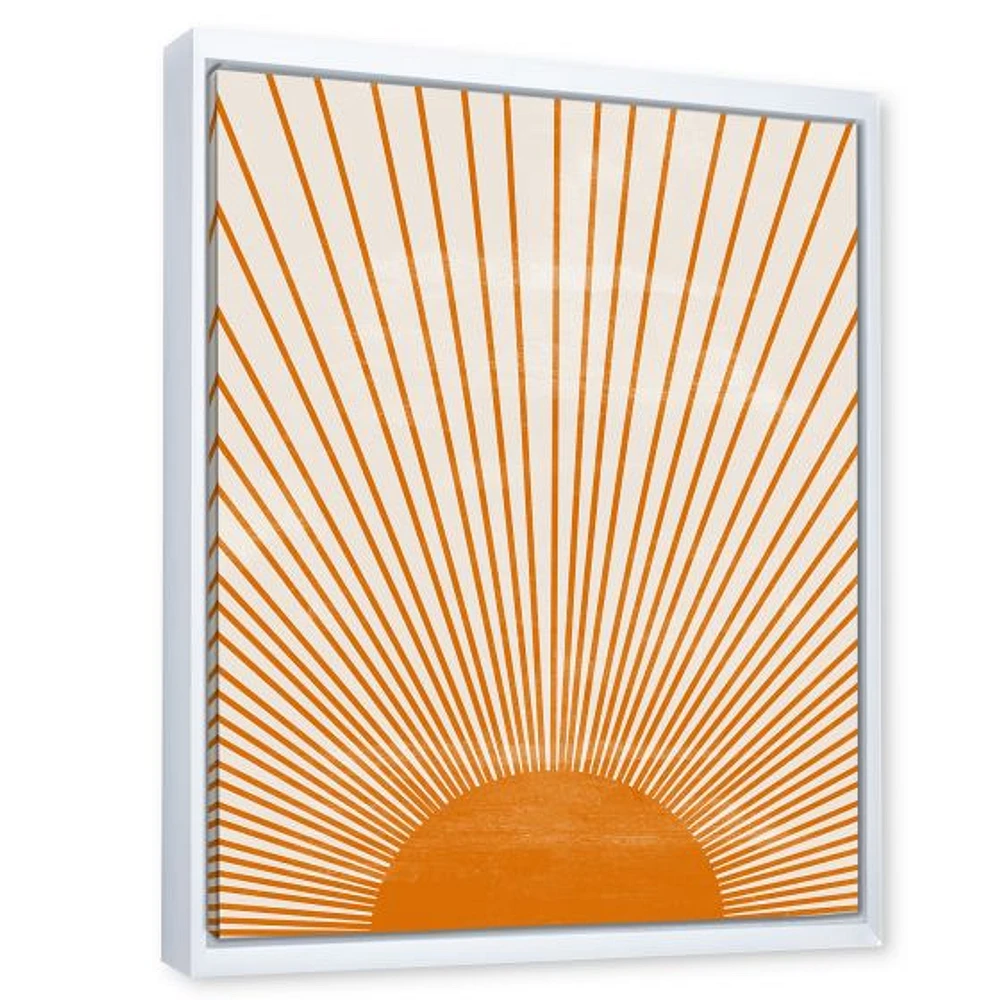 Toile « Orange Sun Print III »