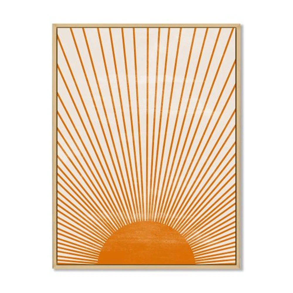 Toile « Orange Sun Print III »