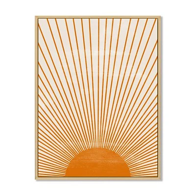 Orange Sun Print III  Wall Art