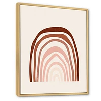 Terracotta Minimalist Boho Rainbow I  Wall Art