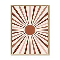 Geometric Radiant Sun  Canvas Wall Art