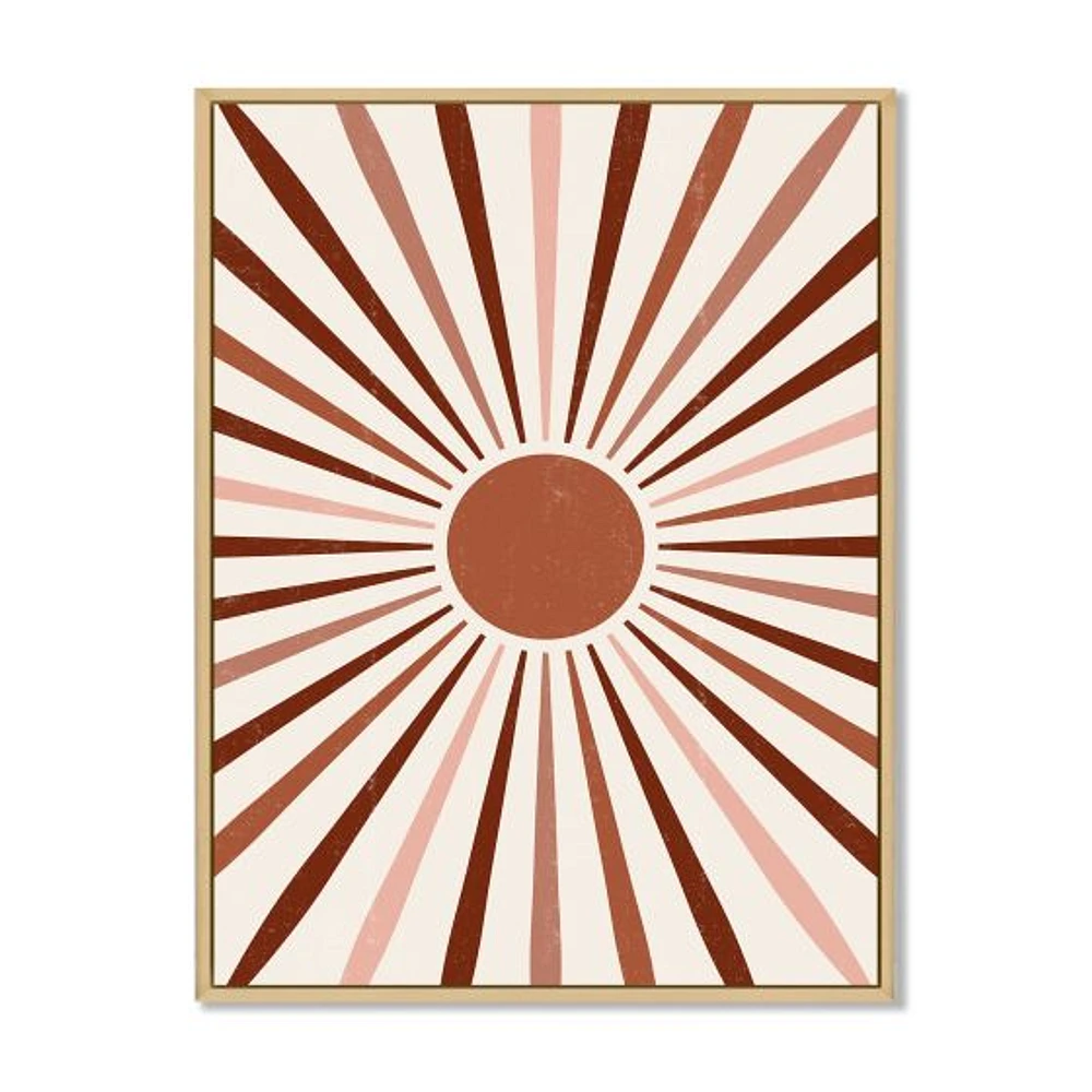 Toile « Geometric Radiant Sun »