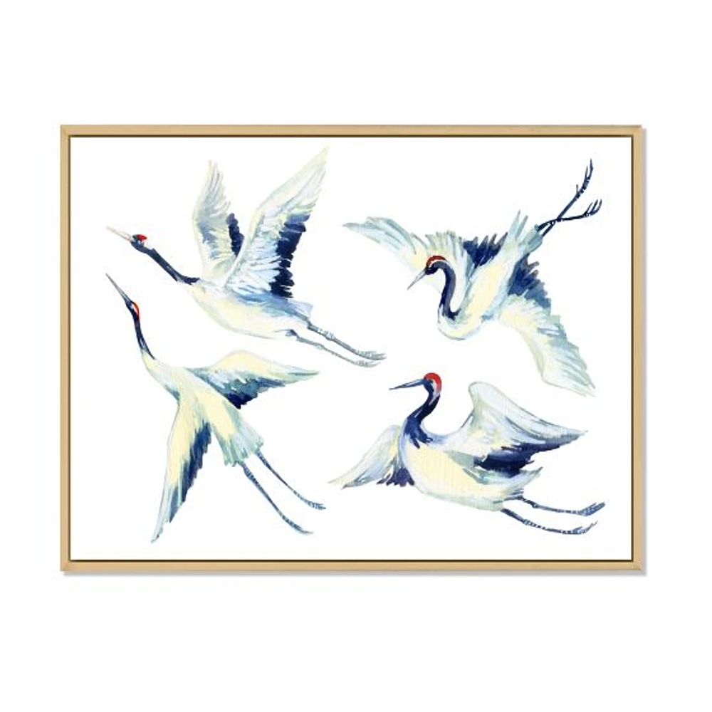 Toile « Asian Crane Bird Impression