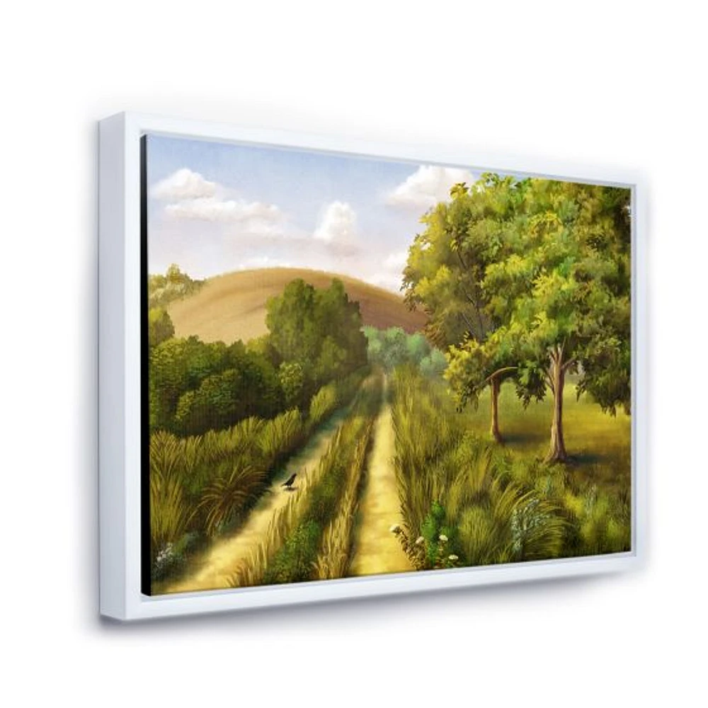 Toile « Vibrant Country Road During Summer