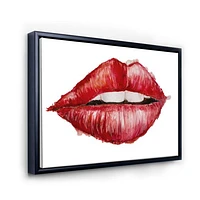 Valentines Day Red Woman Lips  Wall Art