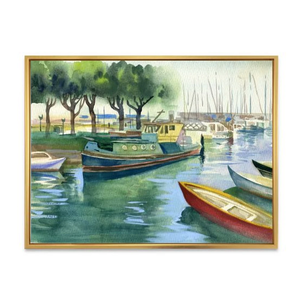 Boats Green Spring  Wall Art