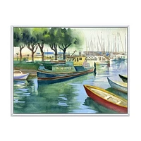 Boats Green Spring  Wall Art