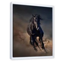 Toile « Portrait of Thoroughbred Nonius Stallion Horse I »