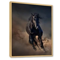 Toile « Portrait of Thoroughbred Nonius Stallion Horse I »