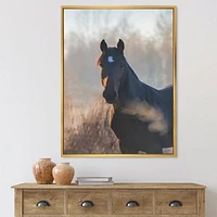 Portrait of A Horse on An Autumn Morning  Wall Art