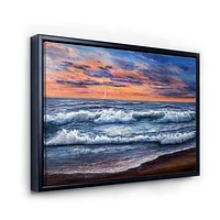 Sunset Over The Blue Ocean II  Wall Art