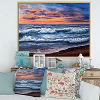 Toile « Sunset Over The Blue Ocean II