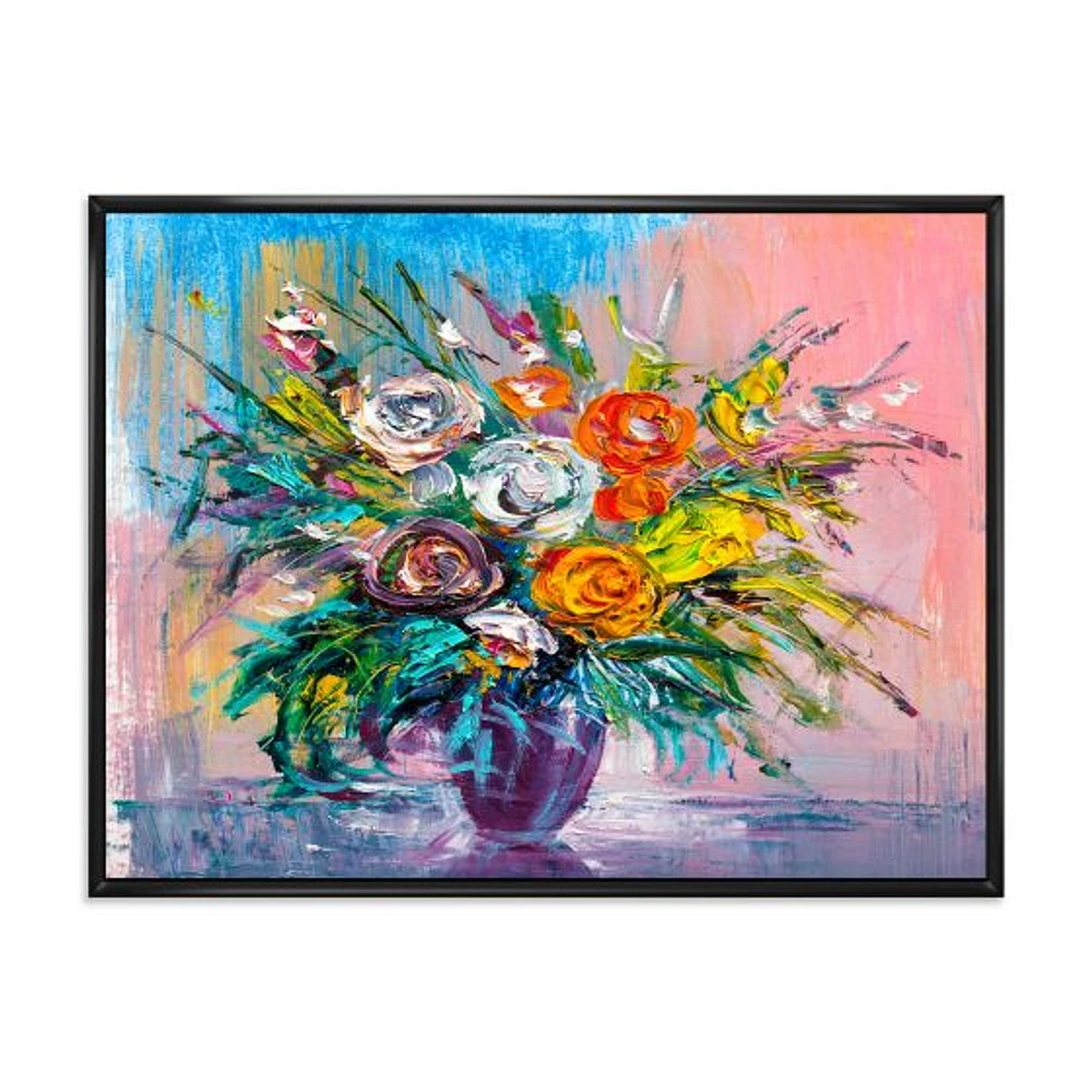 Bouquet of VIbrant Flowers  Wall Art