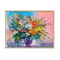 Bouquet of VIbrant Flowers  Wall Art