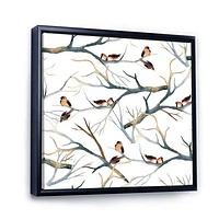 Little Birds on The Tree Branches I  Wall Art