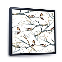 Little Birds on The Tree Branches I  Wall Art