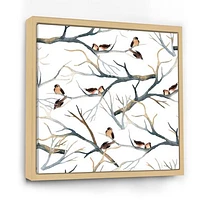 Little Birds on The Tree Branches I  Wall Art