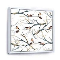 Little Birds on The Tree Branches I  Wall Art