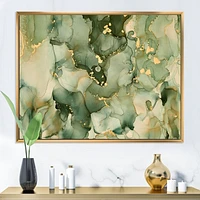 Luxury Abstract Fluid Art I Canvas Wall Print