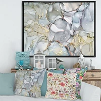 Grey Tender and Dreamy Wallpaper VII  Canvas Wall Art Print