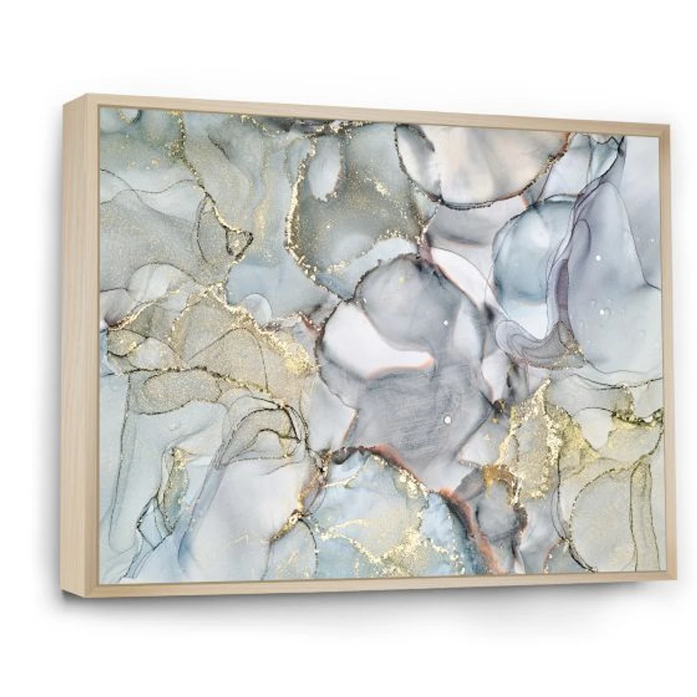 Grey Tender and Dreamy Wallpaper VII  Canvas Wall Art Print