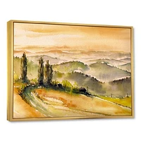 Toile imprimée « Landscape with Vineyards »