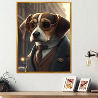 Mafia Beagle I Wall Art