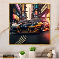 Tunning Car Drifting Tokyo Wall Art