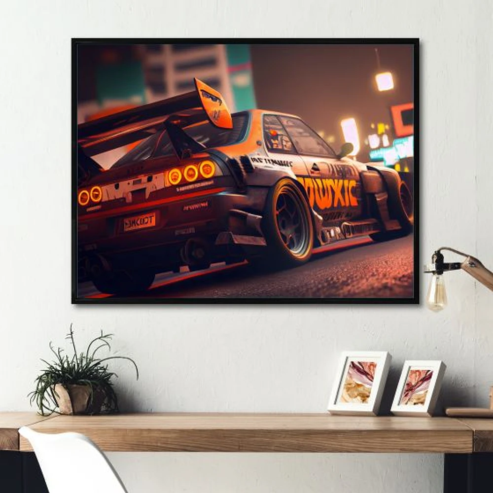 Tunning Car Drifting Tokyo V Wall Art