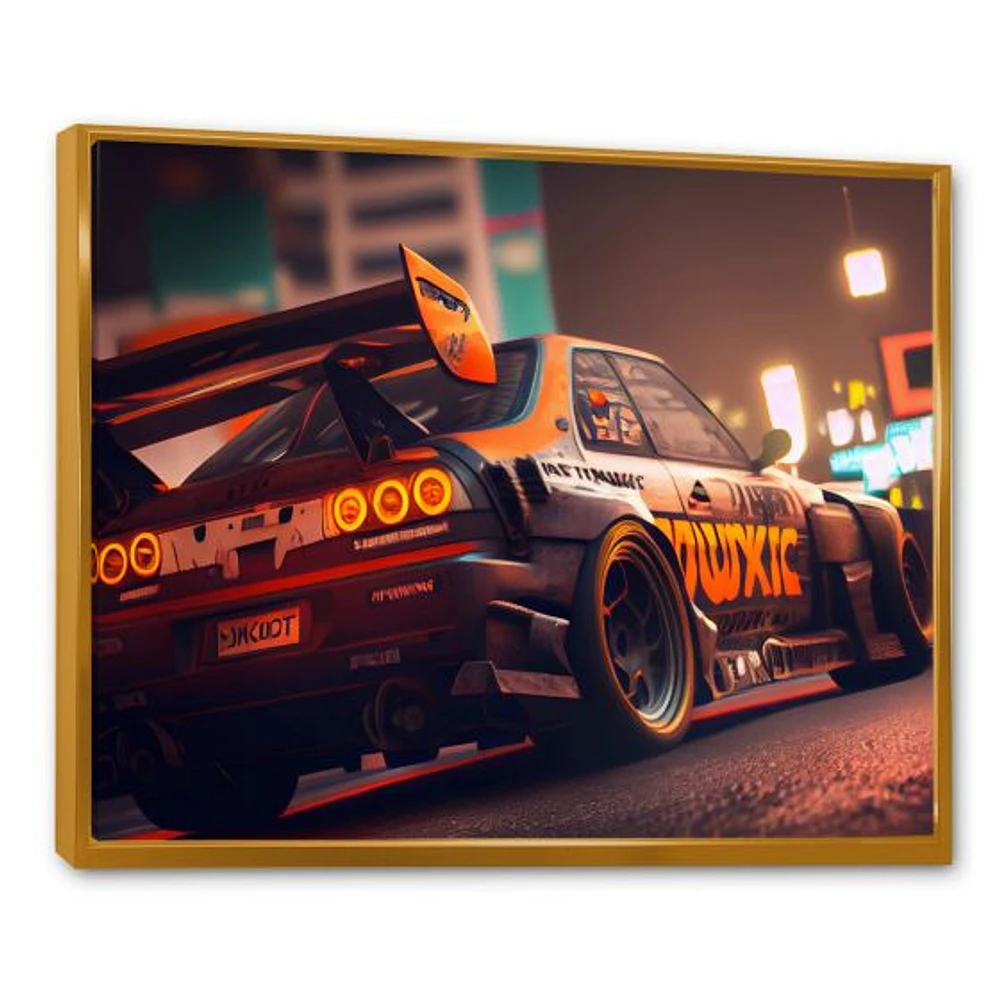 Tunning Car Drifting Tokyo V Wall Art