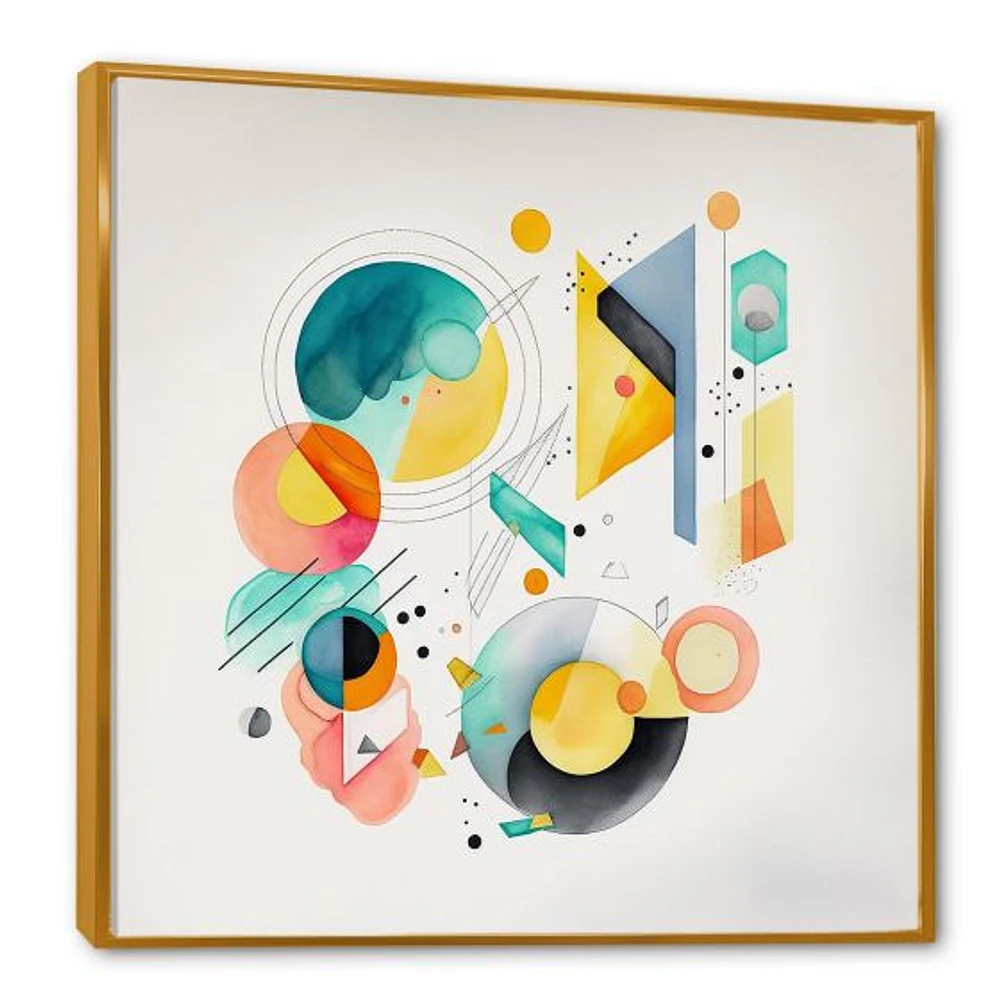 Multi-Color Circular Abstract I Wall Art