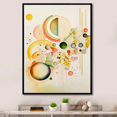 Yellow Multi Shape II Wall Art