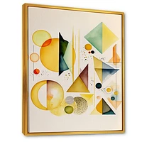 Yellow Multi Shape Abstract I Wall Art